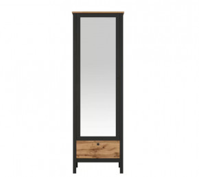 LOFT шкаф SZF1W1S/60 (Дуб вотан/Черный) в Югорске - yugorsk.mebel-tymen.ru | фото