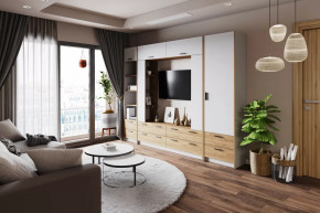 Модульная гостиная Оттавия Белый в Югорске - yugorsk.mebel-tymen.ru | фото