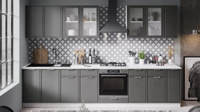 Модульная кухня «Белладжио» Белый, Софт графит в Югорске - yugorsk.mebel-tymen.ru | фото