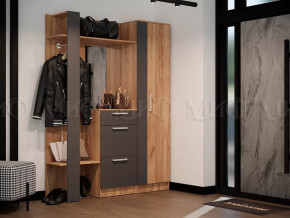 Модульная прихожая Мартина Графит, Дуб крафт в Югорске - yugorsk.mebel-tymen.ru | фото