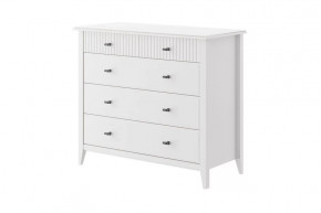 Никеа Комод 5 ящиков Белый в Югорске - yugorsk.mebel-tymen.ru | фото