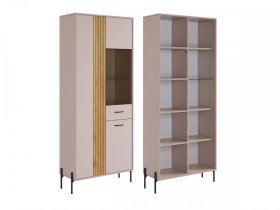 Шкаф двухдверный (со стеклом) Доминика в Югорске - yugorsk.mebel-tymen.ru | фото