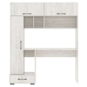 Стол компьютерный "ПКС- 1" (ш1500*г570*в1800мм), ЛДСП дуб крафт белый (Памир) в Югорске - yugorsk.mebel-tymen.ru | фото