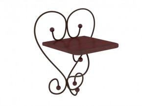 Полка настенная Милсон коричневая в Югорске - yugorsk.mebel-tymen.ru | фото