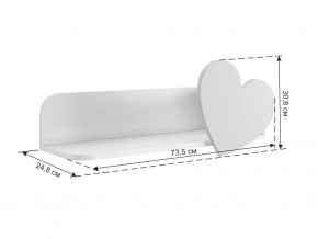 Полка навесная Сердечко в Югорске - yugorsk.mebel-tymen.ru | фото