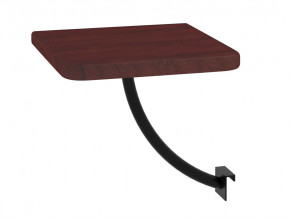 Полка прикроватная квадратная Милсон коричневая-металл черный в Югорске - yugorsk.mebel-tymen.ru | фото