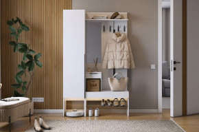 Прихожая Баско К3 белое дерево в Югорске - yugorsk.mebel-tymen.ru | фото