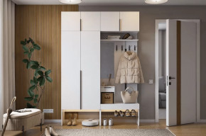 Прихожая Баско К5 белое дерево в Югорске - yugorsk.mebel-tymen.ru | фото