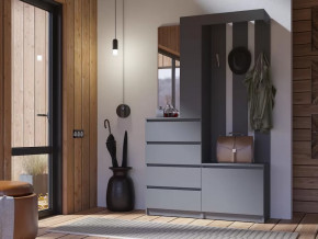 Прихожая Челси графит в Югорске - yugorsk.mebel-tymen.ru | фото
