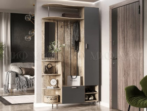 Прихожая Лика №2 1,2 м Дуб юкон, Графит в Югорске - yugorsk.mebel-tymen.ru | фото