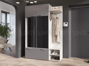 Прихожая Стелла Графит/Дуб Крафт Белый в Югорске - yugorsk.mebel-tymen.ru | фото
