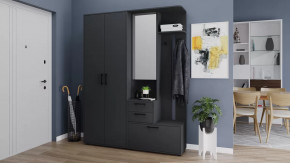 Прихожая «Витра» №4 Антрацит в Югорске - yugorsk.mebel-tymen.ru | фото