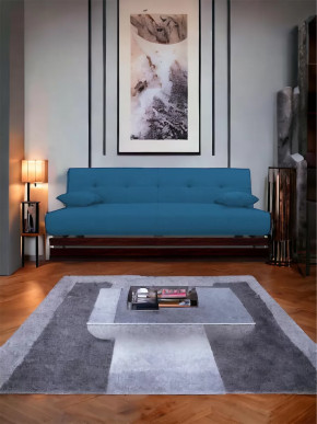 Прямой диван манго 1 Савана Деним/Планки орех в Югорске - yugorsk.mebel-tymen.ru | фото