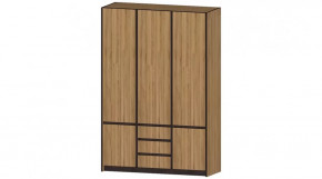 Серия Бостон Шкаф 3-х створчатый дуб вотан в Югорске - yugorsk.mebel-tymen.ru | фото