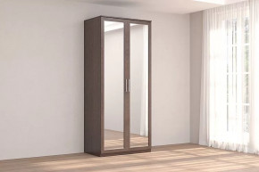 Шкаф 2-х дверный с зеркалом Кэт-4 Венге Диал в Югорске - yugorsk.mebel-tymen.ru | фото