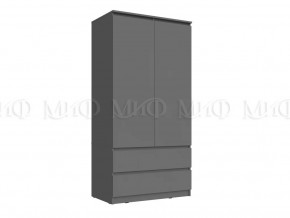Шкаф 2-х створчатый Челси Графит в Югорске - yugorsk.mebel-tymen.ru | фото