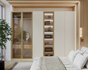 Шкаф 3000 Тальк Вельвет в Югорске - yugorsk.mebel-tymen.ru | фото