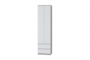 Шкаф для одежды Лори, дуб серый/белый в Югорске - yugorsk.mebel-tymen.ru | фото