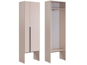 Шкаф двухдверный L600 Баско кашемир в Югорске - yugorsk.mebel-tymen.ru | фото