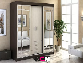 Шкаф-купе Лидер 1К Венге/Дуб белфорт в Югорске - yugorsk.mebel-tymen.ru | фото