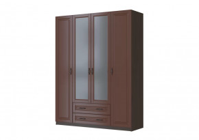 Шкаф ШР-4 "Кантри" 2 зеркала, орех в Югорске - yugorsk.mebel-tymen.ru | фото