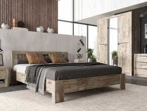 Спальный гарнитур Ривьера Дуб Юкон, Бетон темный в Югорске - yugorsk.mebel-tymen.ru | фото