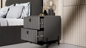 Спальный гарнитур «Тиффани» №2 Серый графит, Графит матовый в Югорске - yugorsk.mebel-tymen.ru | фото