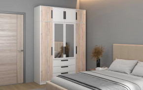 Спальный гарнитур Вегас (ЛДСП Белый) в Югорске - yugorsk.mebel-tymen.ru | фото