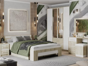 Спальный гарнитур Эдем-1 Дуб сонома/Белый жемчуг в Югорске - yugorsk.mebel-tymen.ru | фото
