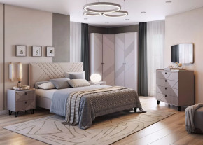 Спальня Кашемир №3, кашемир/сантьяго в Югорске - yugorsk.mebel-tymen.ru | фото