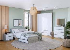 Спальня Лори, набор №ДС-1, дуб серый/белый в Югорске - yugorsk.mebel-tymen.ru | фото