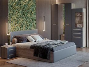 Спальня Наоми графит нубук в Югорске - yugorsk.mebel-tymen.ru | фото