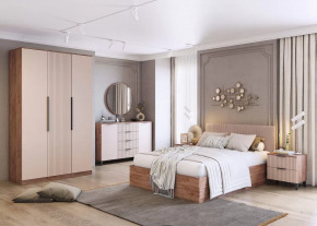 Спальня Тоскана, набор №2, дуб табачный/бисквит в Югорске - yugorsk.mebel-tymen.ru | фото