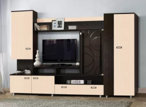 Стенка "Аллегро" вариант 3 венге Linum/дуб белфорт в Югорске - yugorsk.mebel-tymen.ru | фото