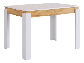 Стол обеденный раздвижной Гермес 2 белое дерево/дуб крафт золотой в Югорске - yugorsk.mebel-tymen.ru | фото