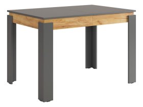 Стол обеденный раздвижной Гермес 2 графит/дуб крафт золотой в Югорске - yugorsk.mebel-tymen.ru | фото