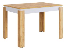 Стол обеденный раздвижной Гермес 2 дуб крафт золотой/белое дерево в Югорске - yugorsk.mebel-tymen.ru | фото