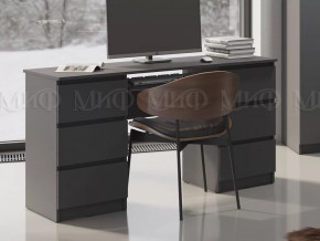 Стол 6 ящиков Челси Графит в Югорске - yugorsk.mebel-tymen.ru | фото