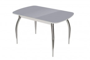 Стол "Бостон", антрацит глянец/белый/хром триумф в Югорске - yugorsk.mebel-tymen.ru | фото