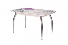 Стол "Бостон", виолет/белый/хром триумф в Югорске - yugorsk.mebel-tymen.ru | фото