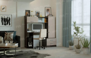 Стол компьютерный "ПКС-7" венге/дуб белфорт в Югорске - yugorsk.mebel-tymen.ru | фото