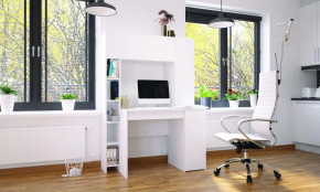 Стол компьютерный Тайм Белый в Югорске - yugorsk.mebel-tymen.ru | фото