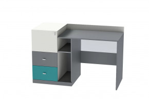 Стол письменный Клео Ст-1, 1300 мм, графит, миндаль, океан Диал в Югорске - yugorsk.mebel-tymen.ru | фото