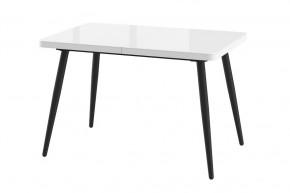 Стол раздвижной Borg-120, оптивайт белый/черный в Югорске - yugorsk.mebel-tymen.ru | фото