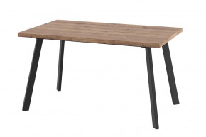 Стол раздвижной Borg-140, дуб велингтон/черный в Югорске - yugorsk.mebel-tymen.ru | фото