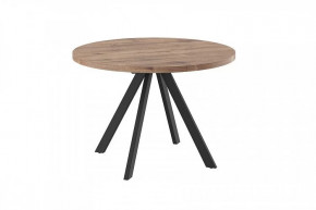 Стол раздвижной RONDO М-110, дуб велингтон/черный в Югорске - yugorsk.mebel-tymen.ru | фото