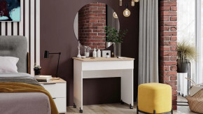 Стол  с зеркалом  «Diamond» тип 2 Дуб Сонома, Белый Ясень в Югорске - yugorsk.mebel-tymen.ru | фото