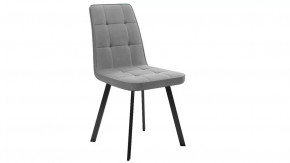 Стул «Рони»  Черный муар, Микровелюр BRENDY Grey в Югорске - yugorsk.mebel-tymen.ru | фото