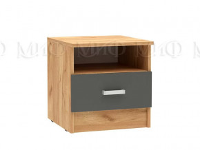 Тумба прикроватная Мартина ЛДСП Графит, Дуб крафт в Югорске - yugorsk.mebel-tymen.ru | фото