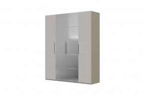 Вива Шкаф распашной ШР-4 2 зеркала Латте/Текстиль в Югорске - yugorsk.mebel-tymen.ru | фото